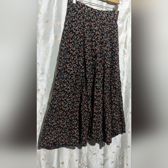 Vintage floral button down maxi dress SZ MED - Picture 2 of 8